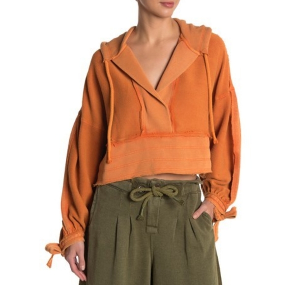 Last One! FP Movement Half Court Sweatshirt Orange - Picture 5 of 7